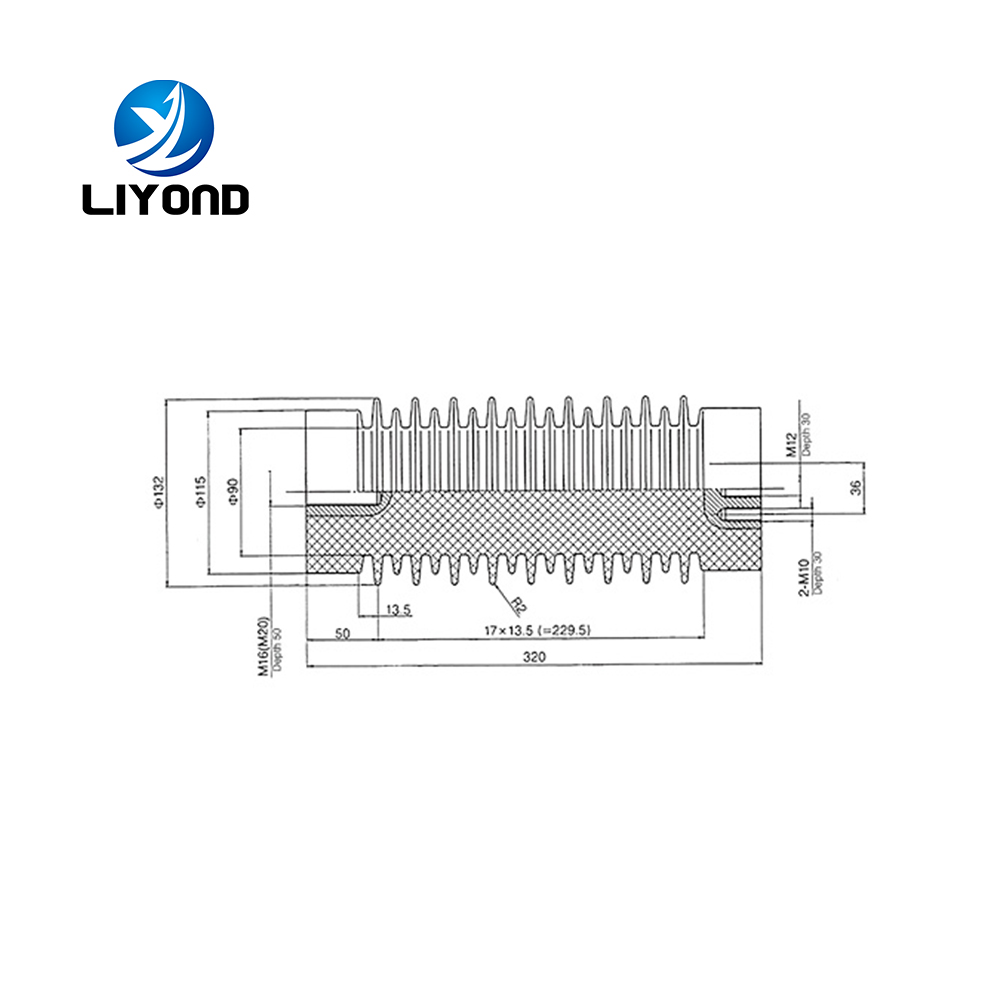 Post Insulator 36 kv epoxy resin cast insulator For Cabinet LYC339 40.5KV