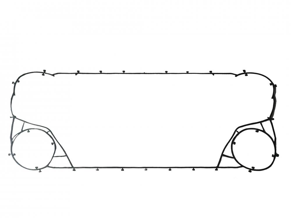 Rubber gasket for plate heat exchanger m30