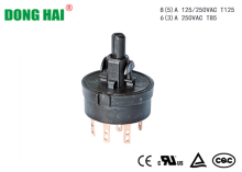 Round Black Rotary Switch Long Life