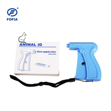 FDX-B RFID chips Needle with microchip applicator gun