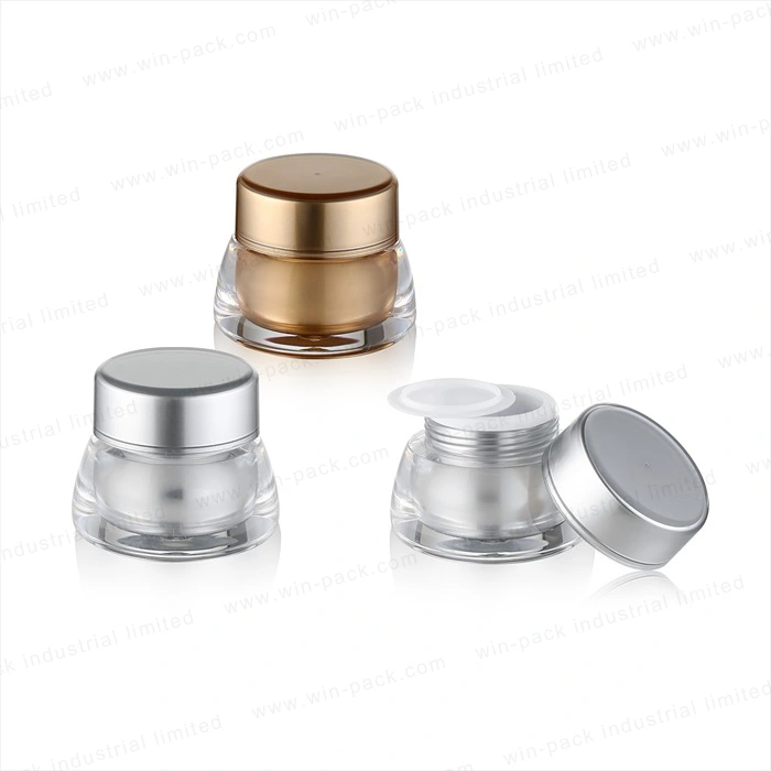 Winpack Special Design Cosmetic Acrylic Cream Jar with Aluminum Cap