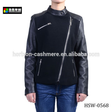 Cool Design Black Woman Jacket, Ladies Fashion Black Jacket