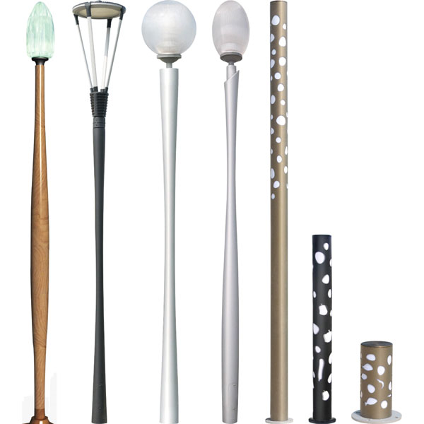 Various Heights of Garden Lamp Posts