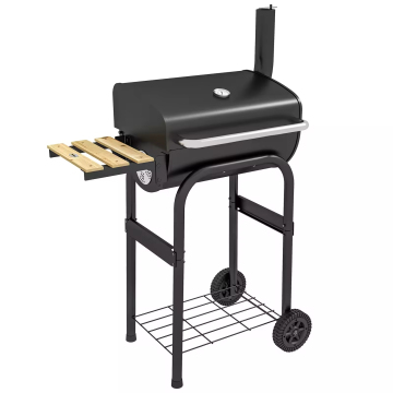 Portable Large Capacity Charcoal Grill with A Thermometer