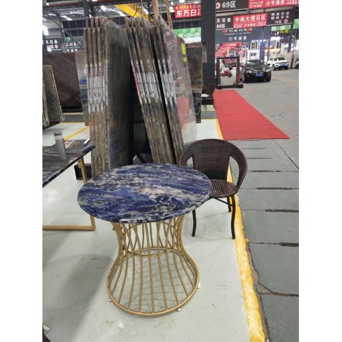 Semi precious blue sodalite table