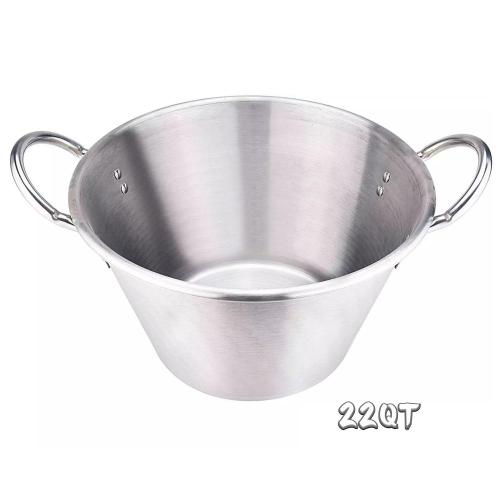 22Quart Tugas Berat Stainless Steel Cazo Comal Besar