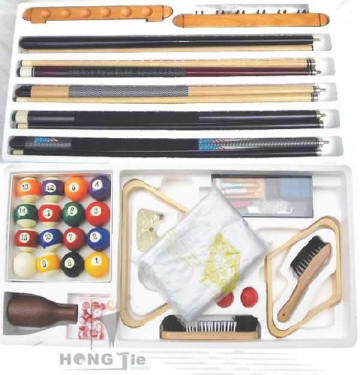 Billiard pool table accessories, Billiard accessories kit