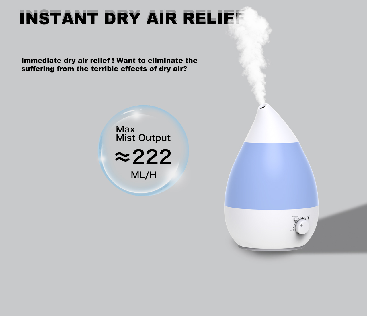 HTJ-2060 Humidifier mist output HTJ-2060 Humidifier mist output