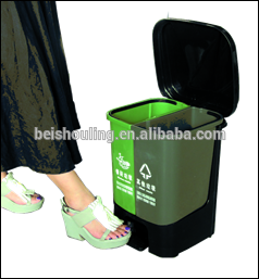 20 liter indoor design plastic pedal dustbin/ waste bin