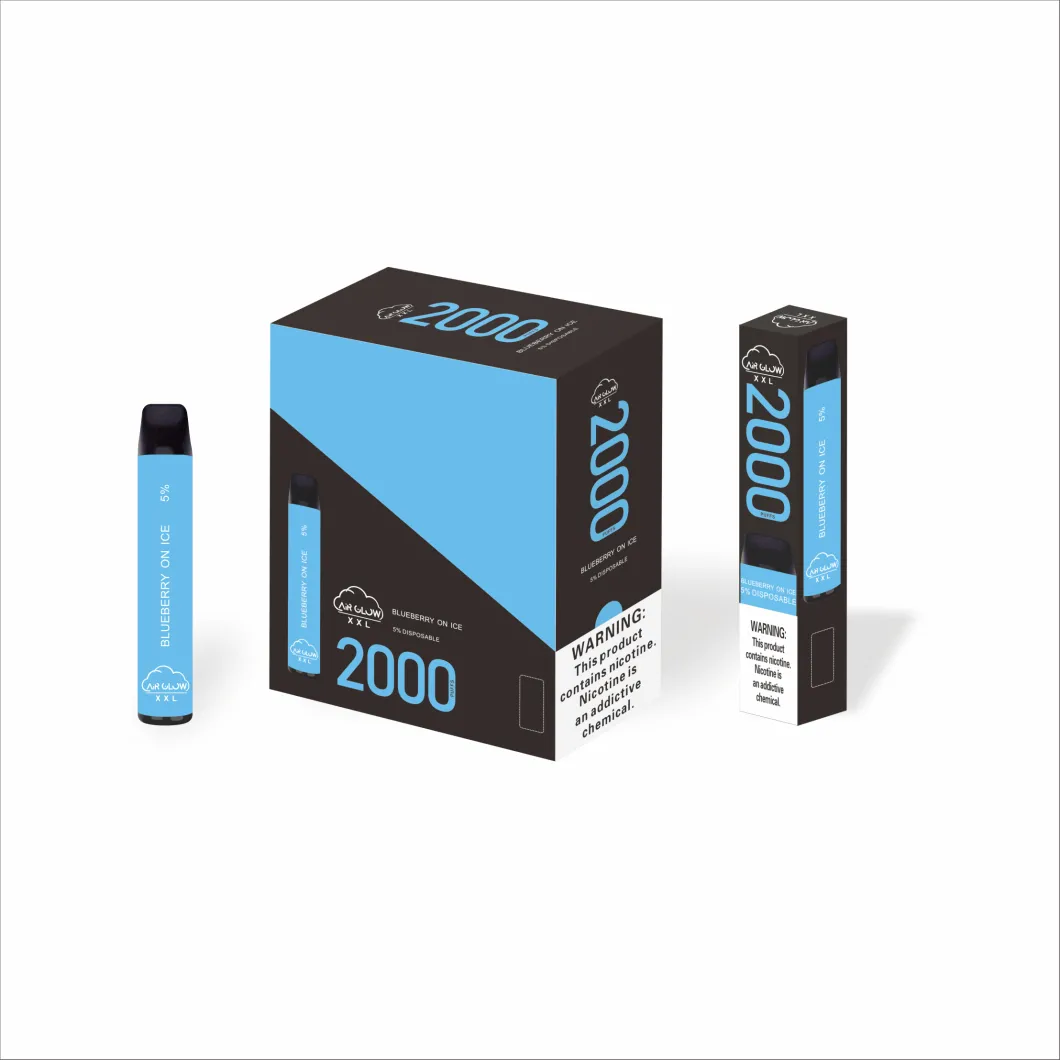Australia Most Popular Disposable Vape 2000 Puffs Portable Flash Air Glow XXL
