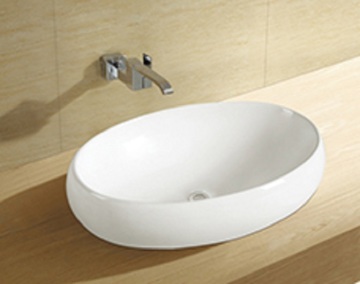 Sanitary Ware Countertop Bathroom Oval Art Basin