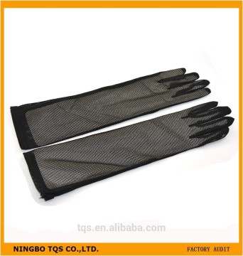 Hot High Quality Black Net Bridal Gloves