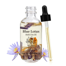 Private Label Blue Lotus Essential Oil Organic Blue Lotus Infused Massage Oil For Hair Massage