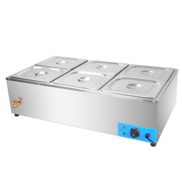 Stainless steel electric bain marie for cafeteria