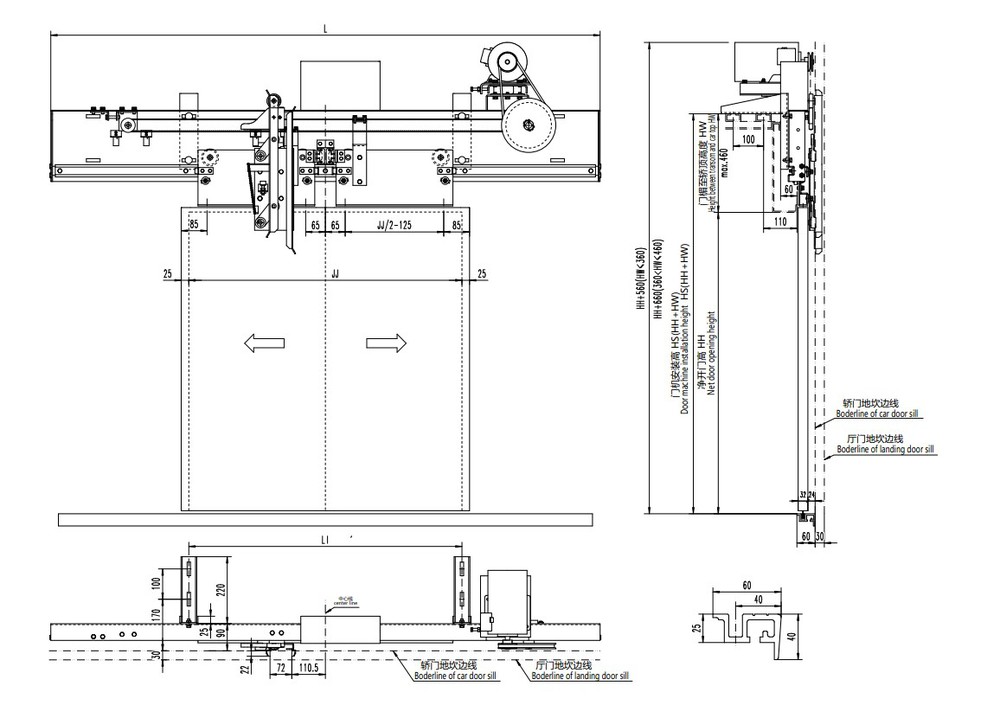 Automatic Door Opener Elevator Vvvf Door Operator