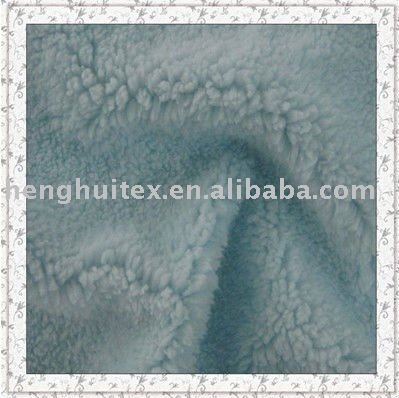 100% Polyester lamb fur Fleece Fabric