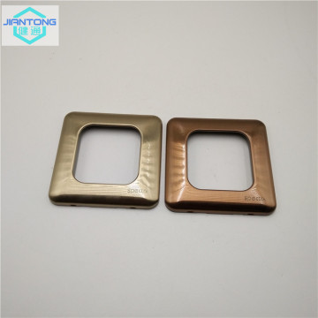 color painted stainless steel brushed switch panel plate