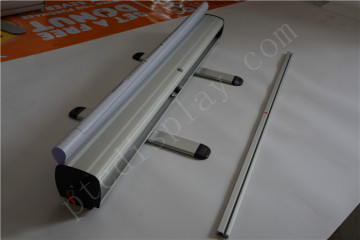 Hot sales!! chrome coated Indoor Aluminium roll up stand,roll up aluminium stand