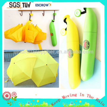 Hot selling custom banana umbrella/ banana hanging umbrella