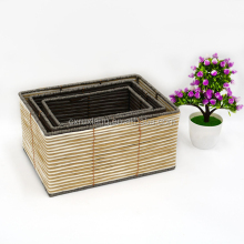 Wholesale Natural Straw Rattan Bread Storage Basket
