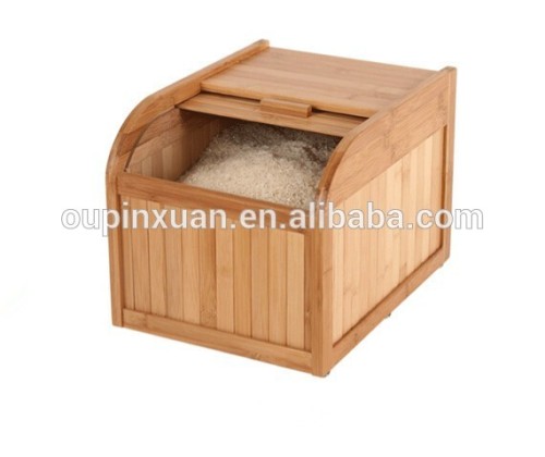 al por mayor cubo de arroz de madera caja de almacenamiento de arroz