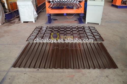 Security double roofing sheet produce machine