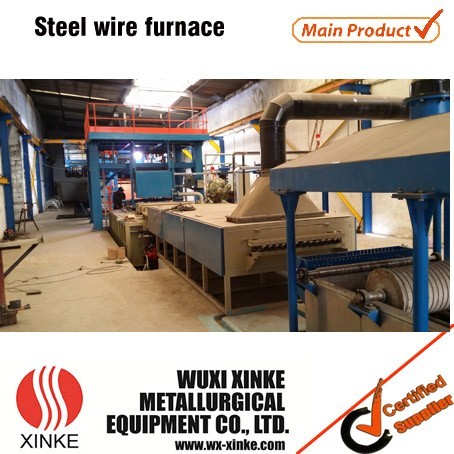 Steel wire gas internal heating type galvanizing furnace