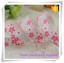 flower design grosgrain princess printed ribbon