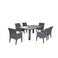 Waterpoof Aluminum Tub Patio Furniture Dining Set