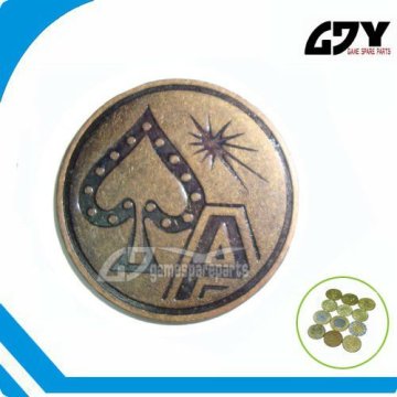 27X1.85mm Amusement gaming token(zinc alloy) token
