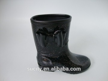 lovely girl jelly rain boot with bow
