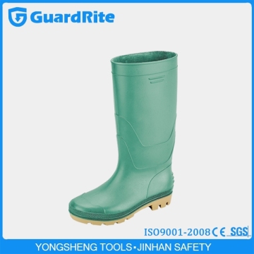 GuardRite brand buckle rain boots,tall rubber rain boots,white pvc rain boots