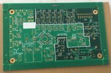 6 layer PCB with Matt green Solder