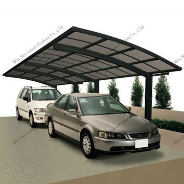 Modern aluminum carports garages with polycarbonate roof