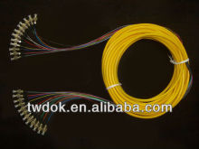 Bundle multi-fiber pigtail with 12 cores