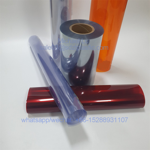 400 ไมครอนสีส้ม Maroon PVC Film Pharma เกรด