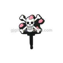 2015 smart cartoon mobile phone earphone dust plug