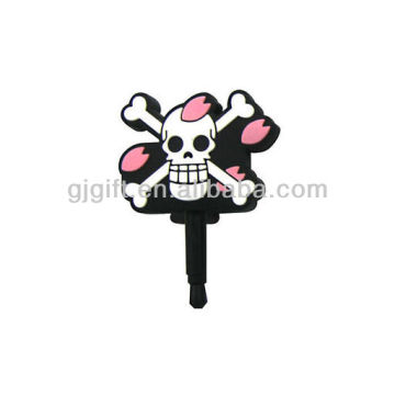 2015 smart cartoon mobile phone earphone dust plug