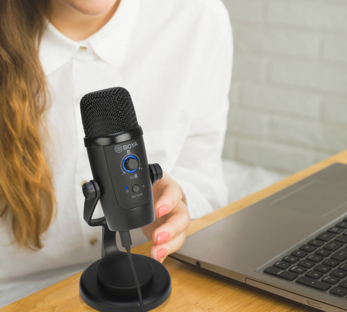 BOYA By-pm500 USB Microphone Mic Compatible With Windows And Mac Computers