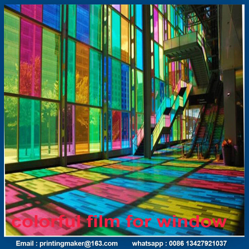 Self Adhesive Colorful Decorative Window Film