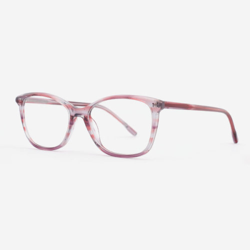 Cat Eye and Bevel acetate Female Optical Frames