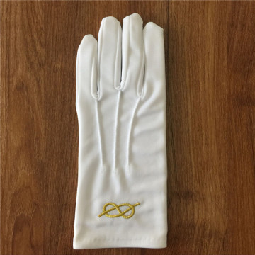 Acrylic Masonic Gloves With Embroider