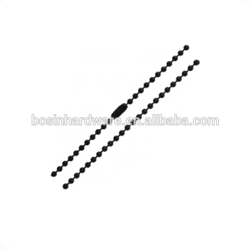 Fashion High Quality Metal Black Ball Chain Metal Ball Chain 2mm