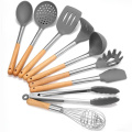 Set de cuisson d&#39;ustensile de cuisine en silicone 9PCS