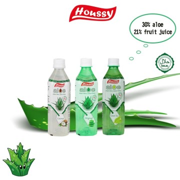 Supplier houssy 51% aloe and fruit juice content tropical aloe vera juice drink