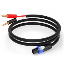 2-Core 2.5mm Audio Loudspeaker Cable with OFC Copper 4-Pin Speakon to Speakon Male Plugs