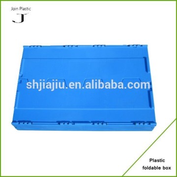 Shipping space saving foldable plastic container trader