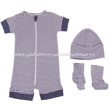 Baby sets romper + hat + booties