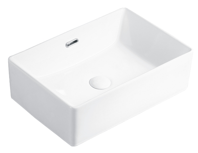 Modern Rectangular Top Counter Bathroom Basin