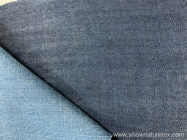 tencel slub indego dinem fabric washed fabric